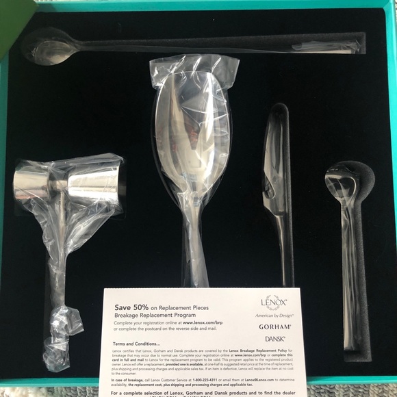 🆕 Kate Spade X Lennox 5-piece bar set - Picture 2 of 7